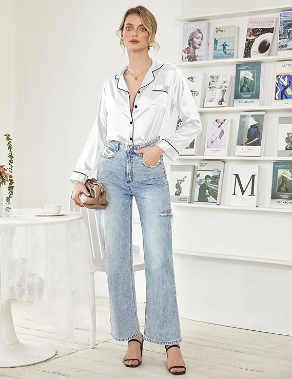 Woman's Satin Pajamas Set