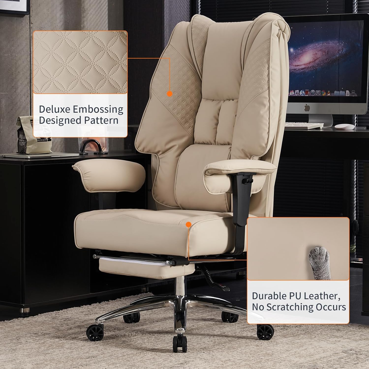 Leather High Back Executive Office Chair