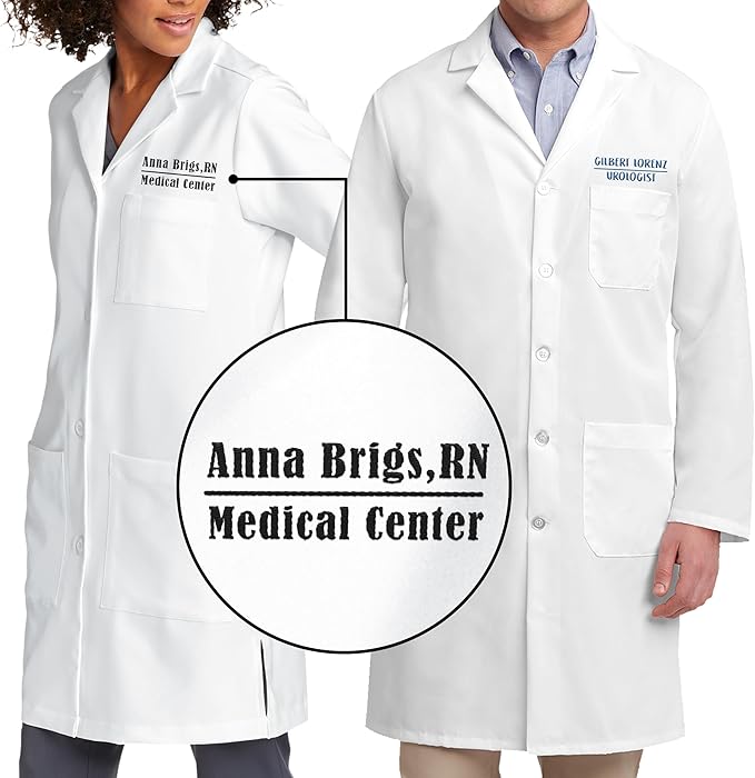 Personalized Embroidered Lab Coat