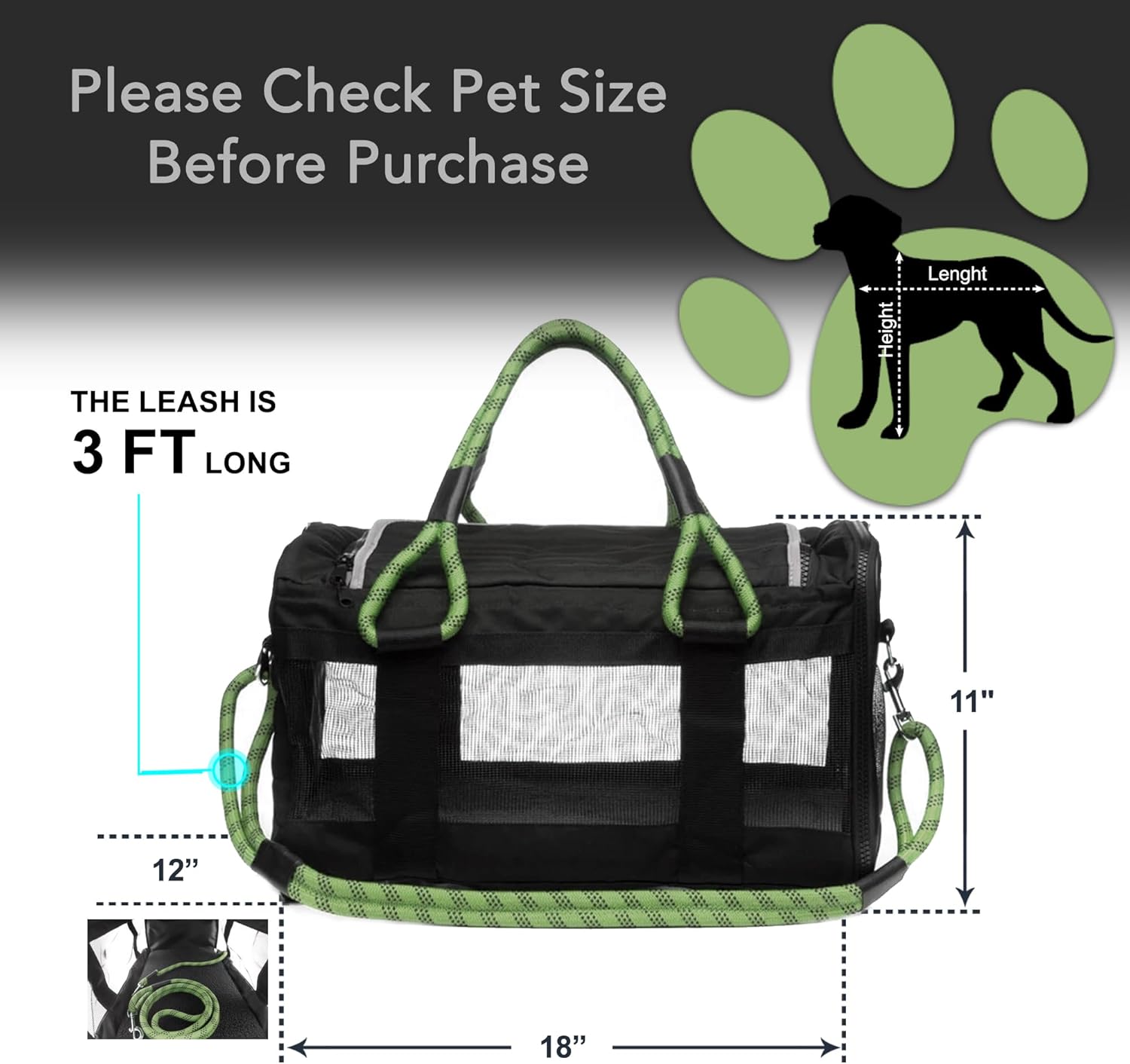 TSA Airline Approved |Soft Sided Pet Carrier