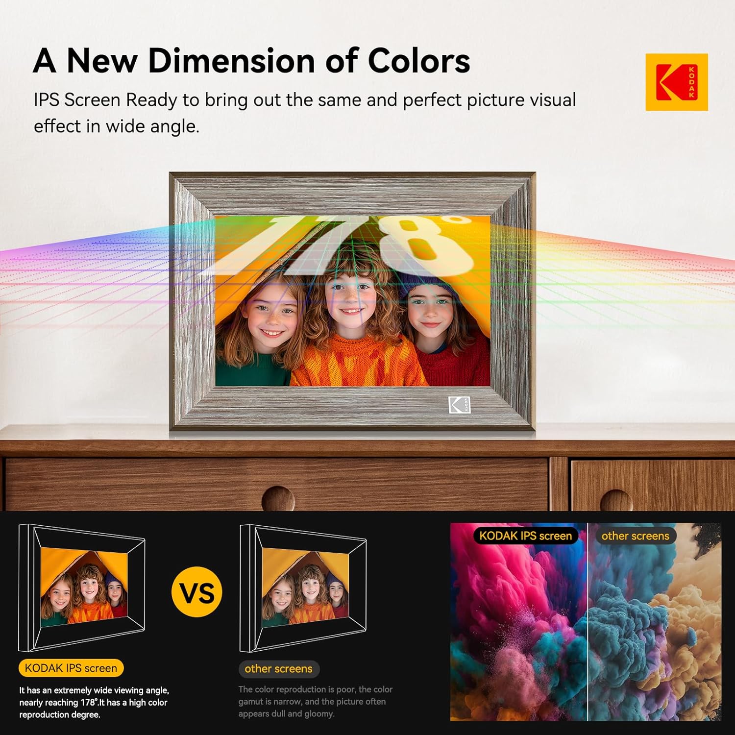 Wooden WiFi Digital Frame