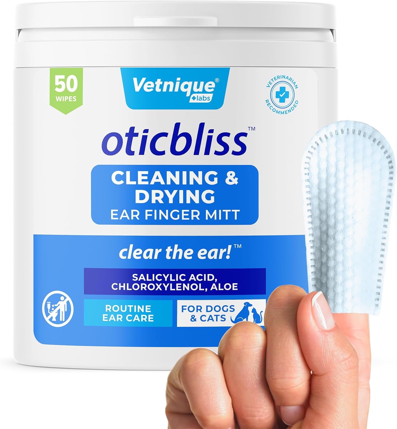Vetnique Oticbliss Cat & Dog Ear Infection Treatment Drops