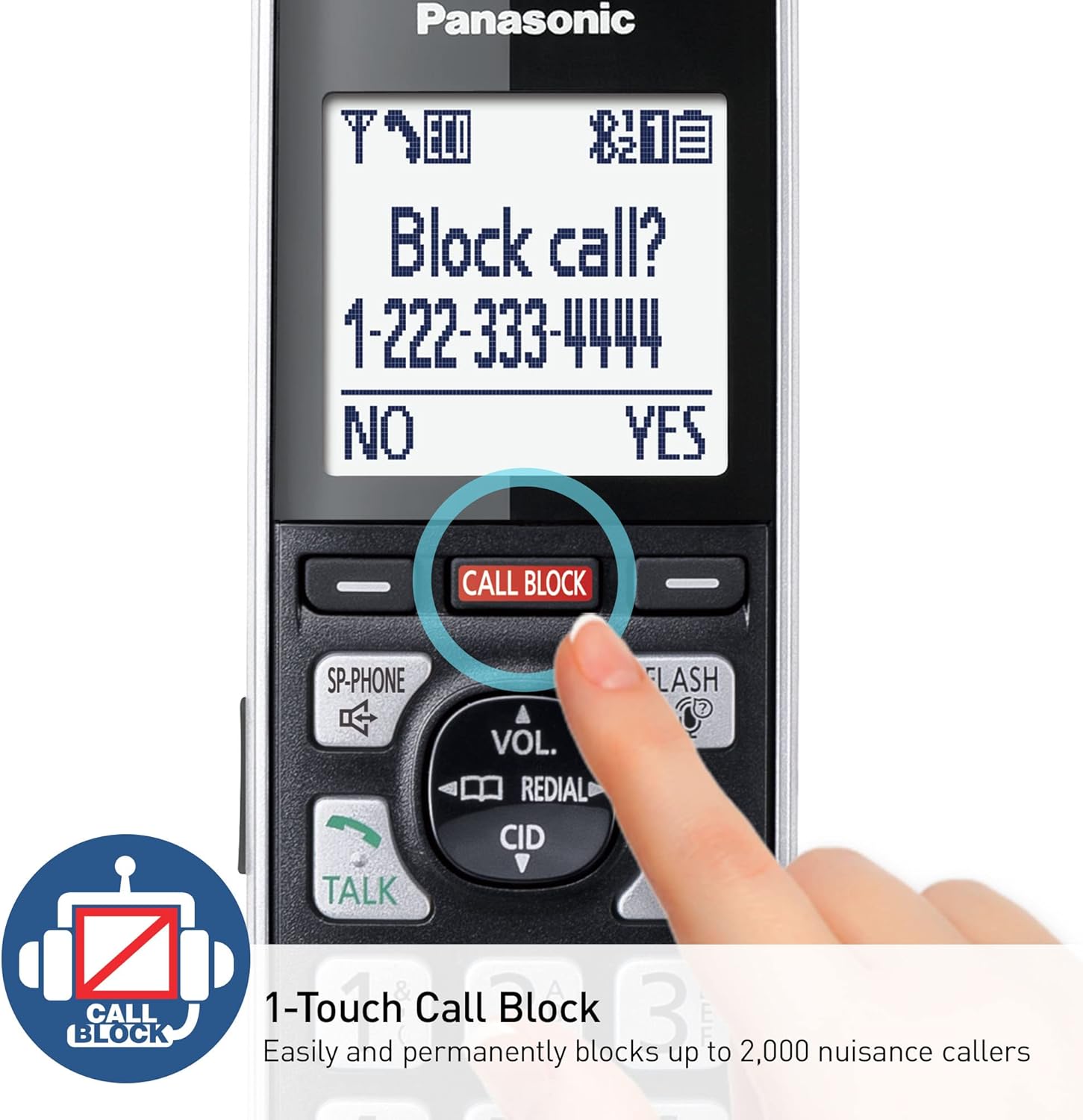 Panasonic Cordless Phone with Advanced Call Block