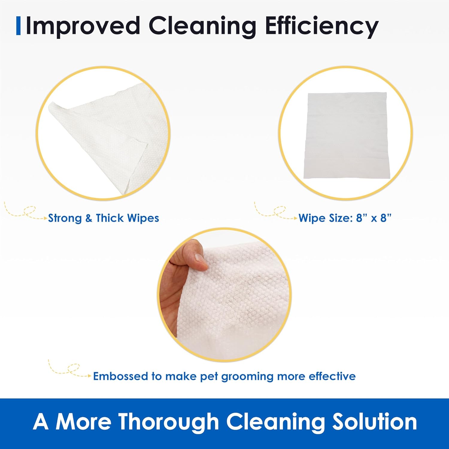 Pet Grooming Wipes for Dogs & Cats
