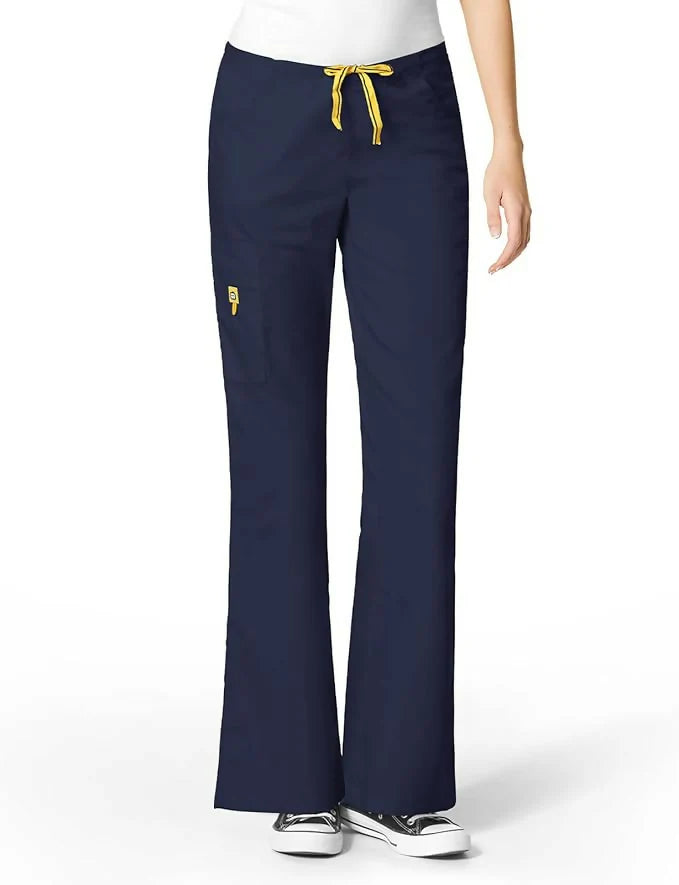 Six-Pocket Flare Leg Pants