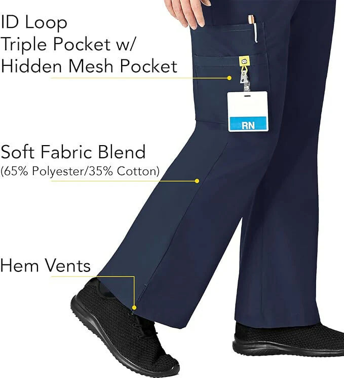 Six-Pocket Flare Leg Pants