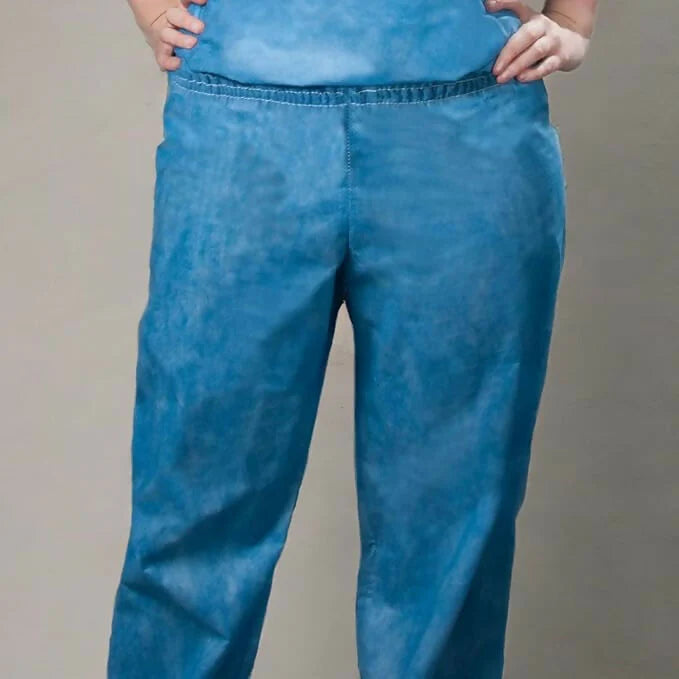 Multilayer Spunbond Blue Disposable Scrub Pants
