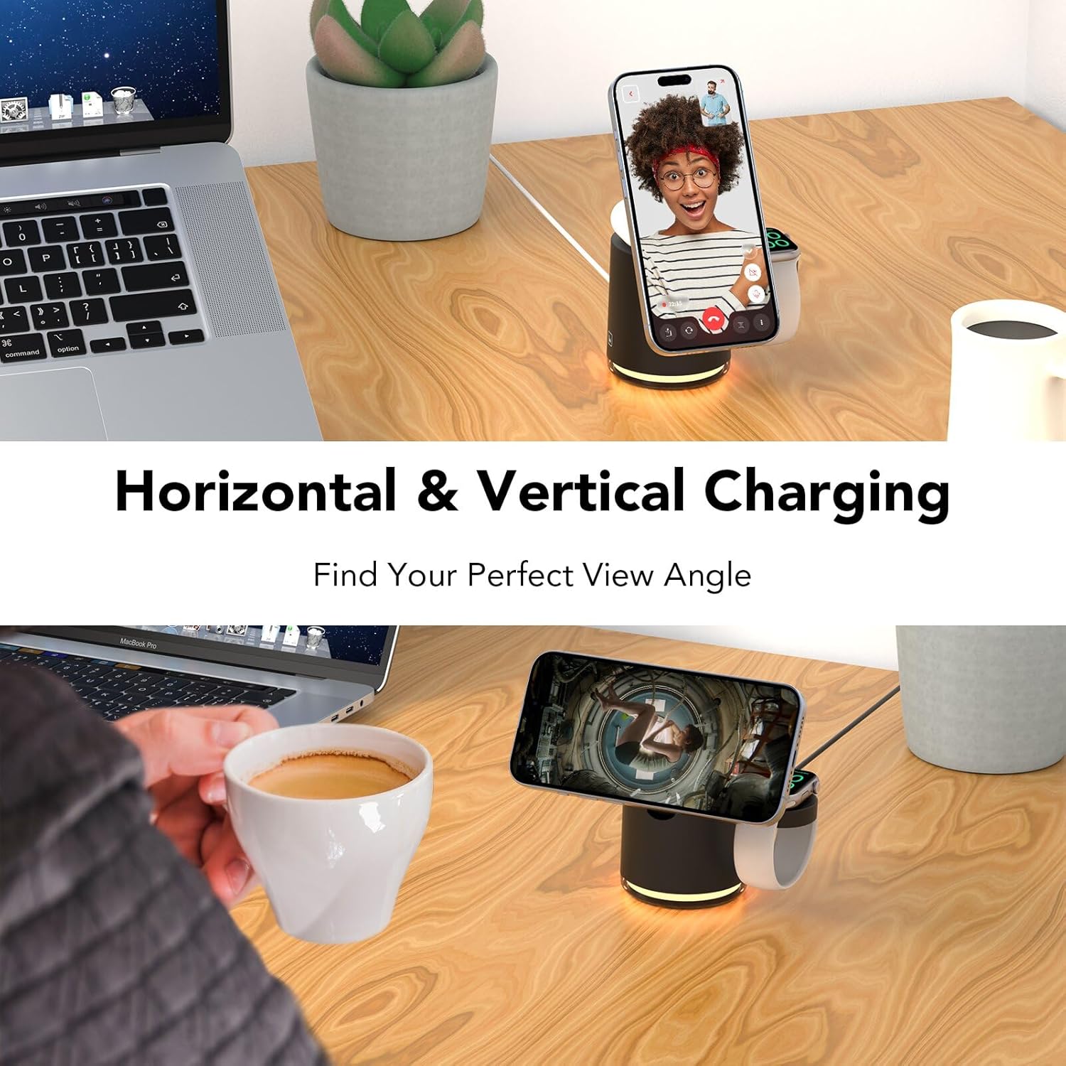 HATALKIN 4 in 1 Wireless Charging Station
