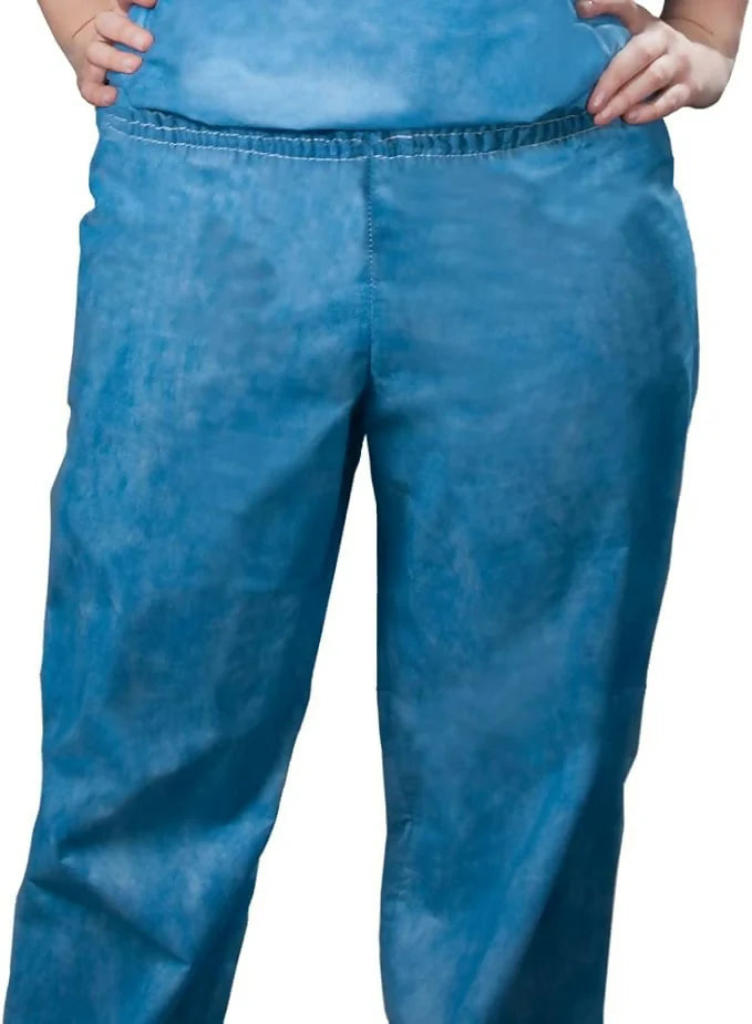  Multilayer Spunbond Blue Disposable Scrub Pants