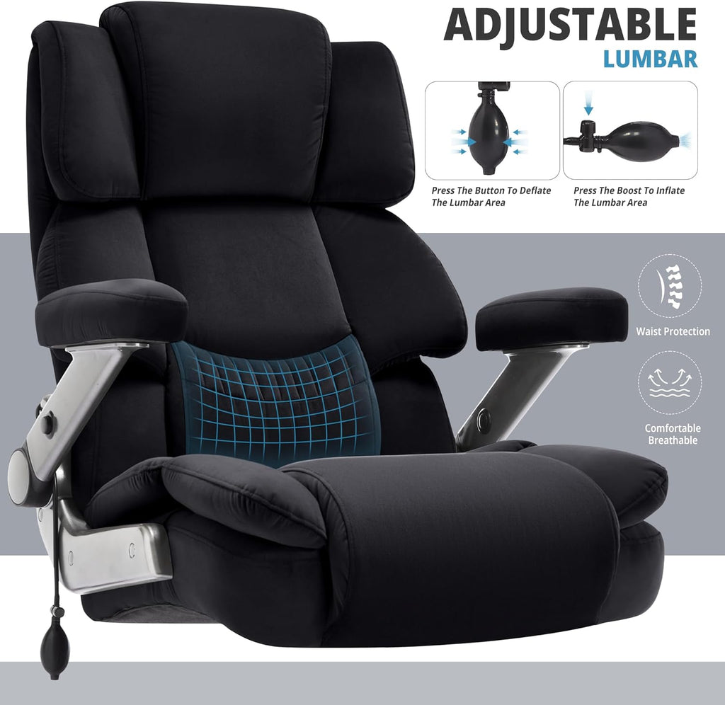 Executive Computer Chair with Adjustable Lumbar