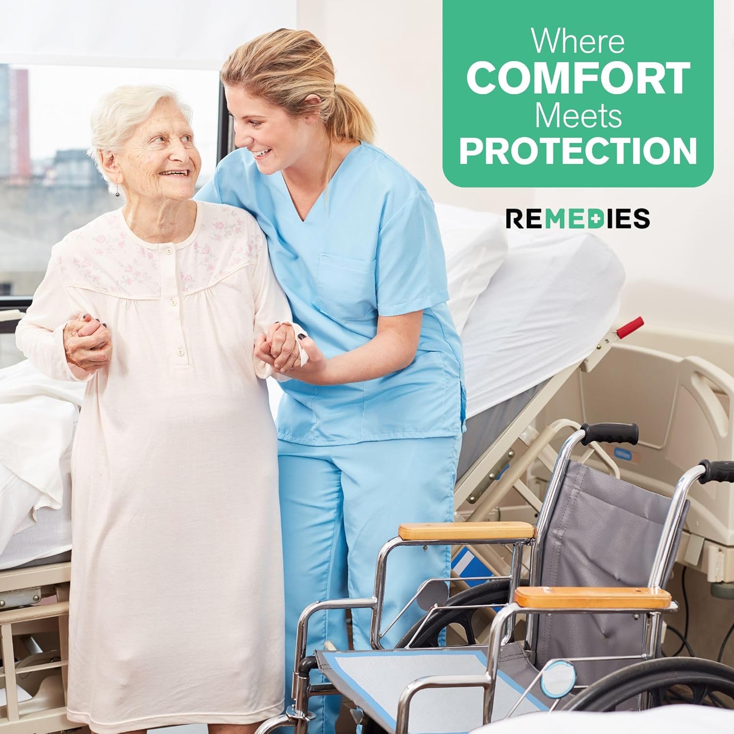 Remedies Extra Large Incontinence Bed Pads (36" x 36", 50 Count)