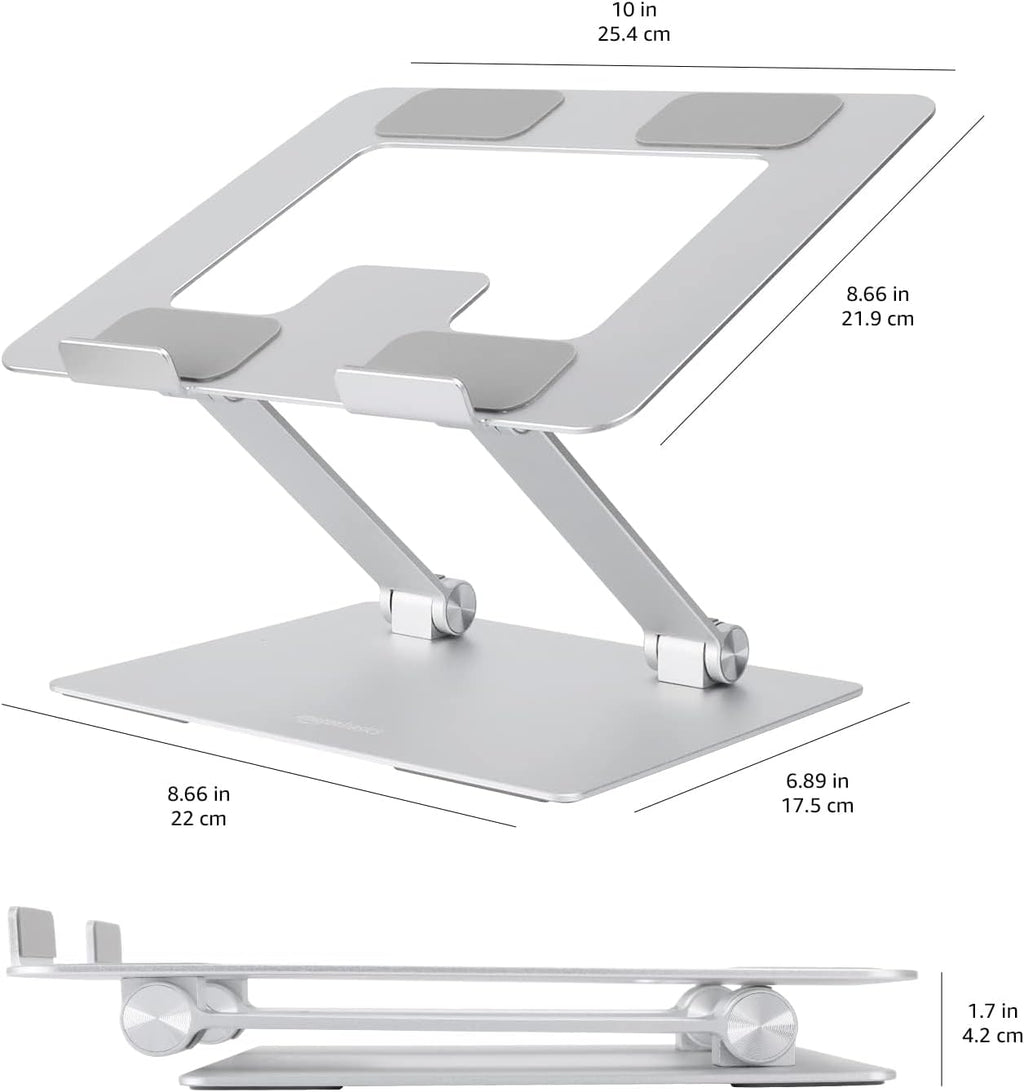 Sturdy and Portable Ergonomic Laptop Stand for Desk