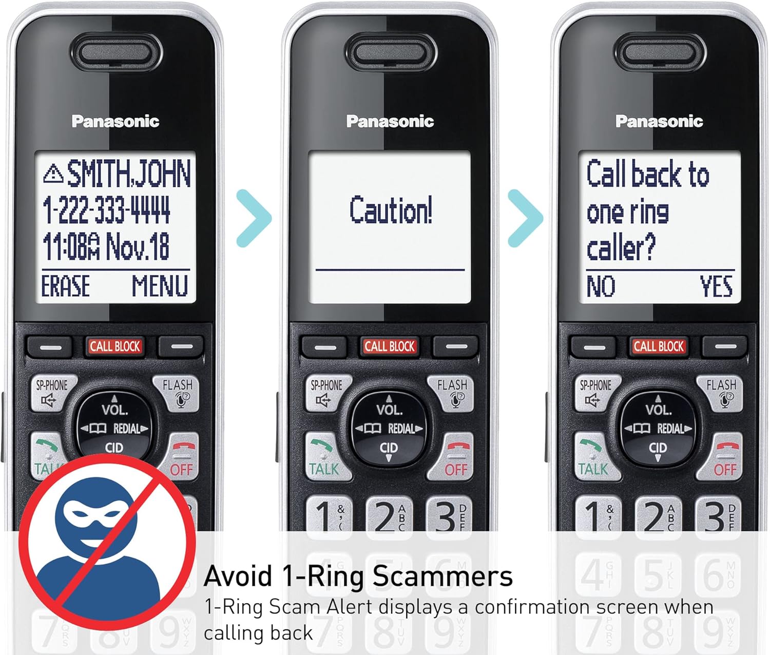 Panasonic Cordless Phone with Advanced Call Block