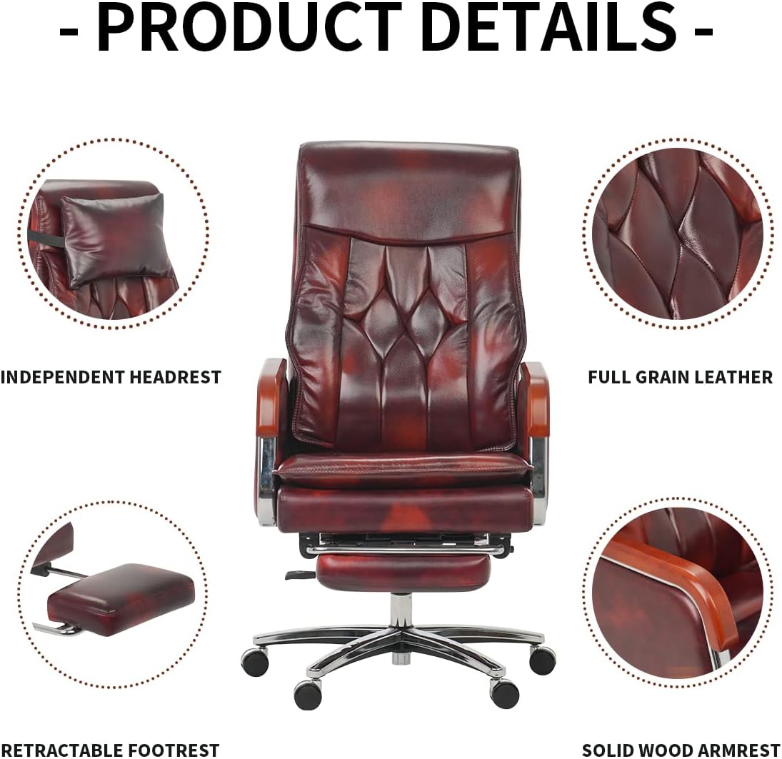Genuine Leather Massage Chair
