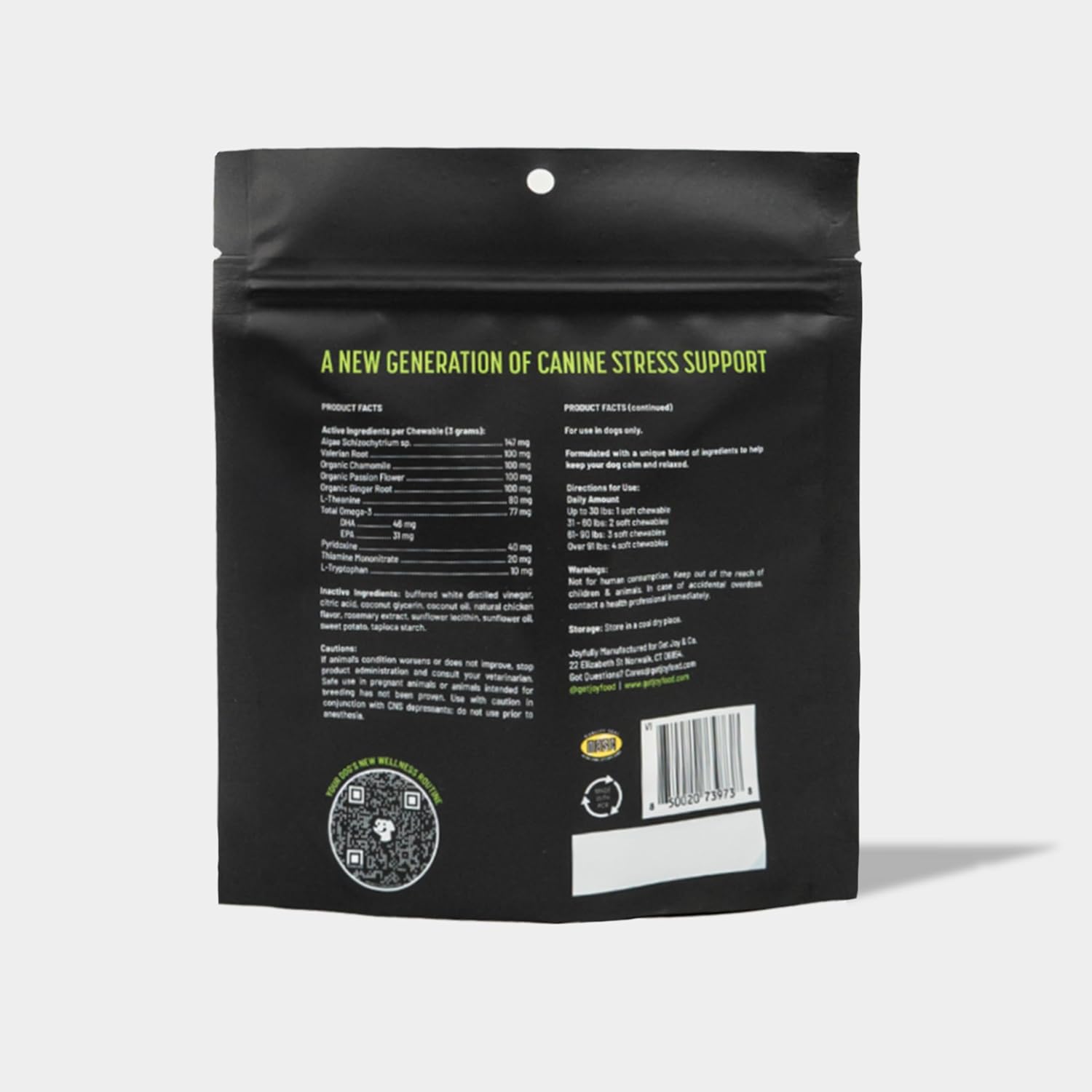  Stress Support Dog Supplement Chews