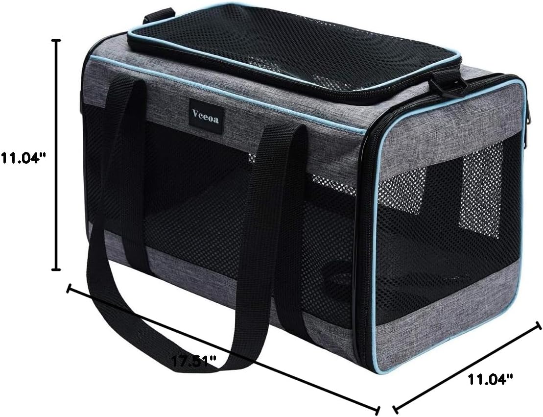 Cat, Dog Carrier for Pets Up to 16 Lbs