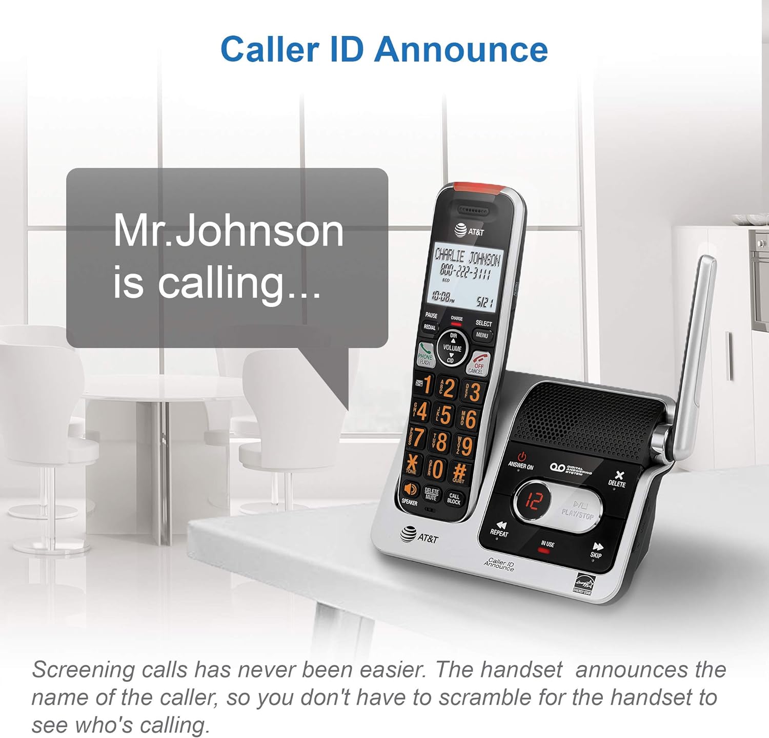AT&T BL102-3 DECT 6.0 3-Handset Cordless Phone