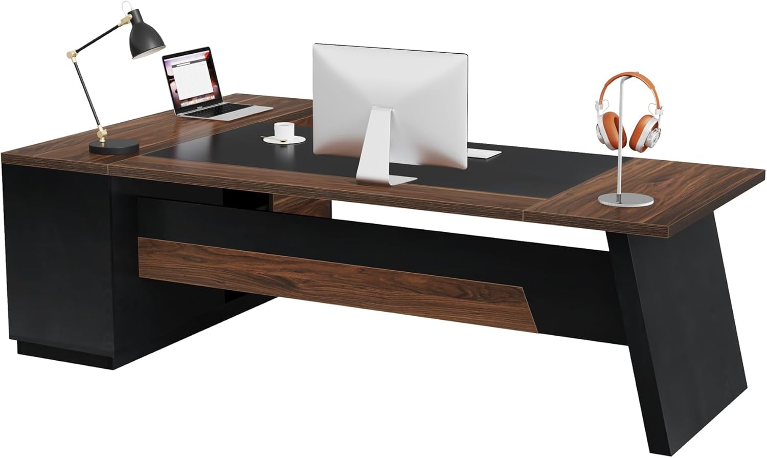  78" L-Shaped Executive Desk