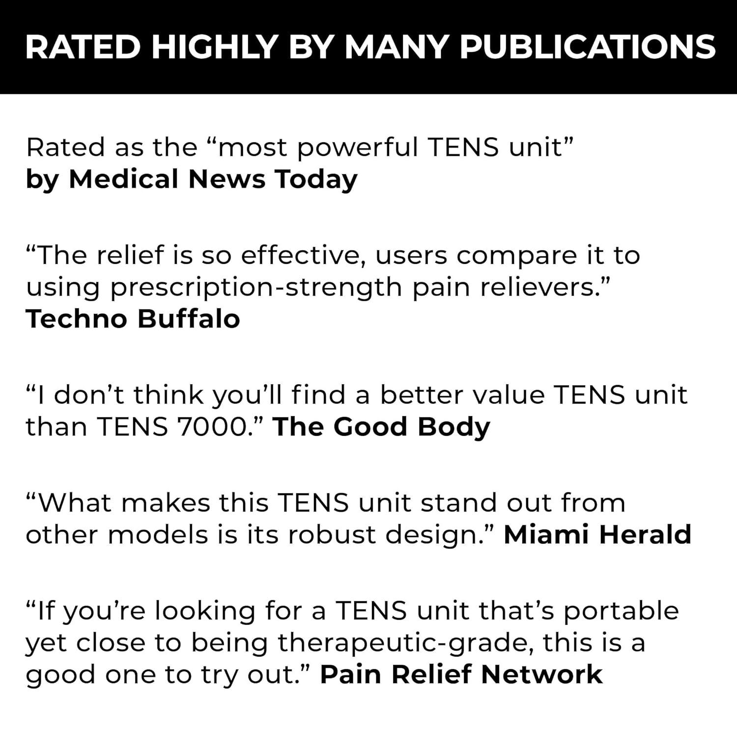 TENS 7000 Digital TENS Unit