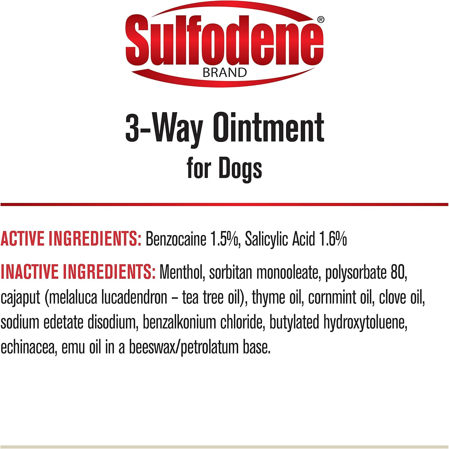 Dog Wound Care 3-Way Ointment