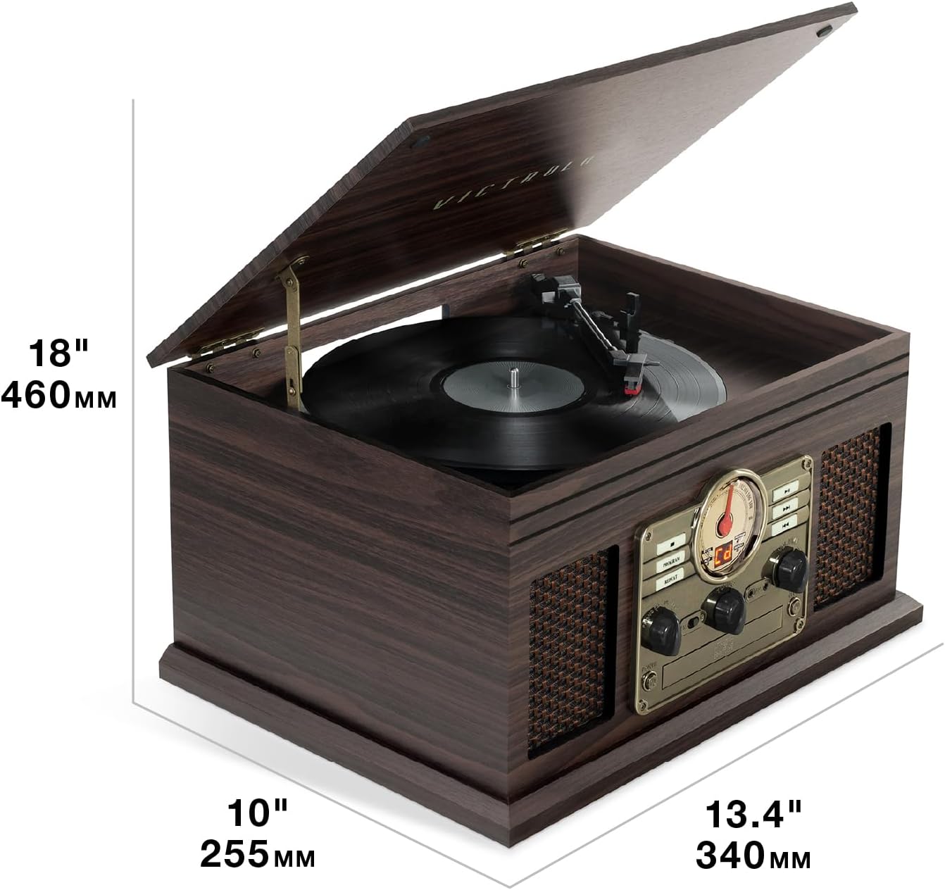 Victrola Nostalgic 6-in-1 Bluetooth Record Player & Multimedia Center