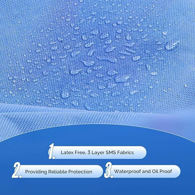JMU 10-50 Pack Disposable Lab Coats