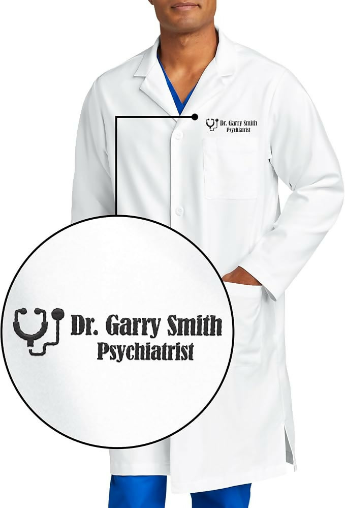 Custom Embroidered Lab Coat